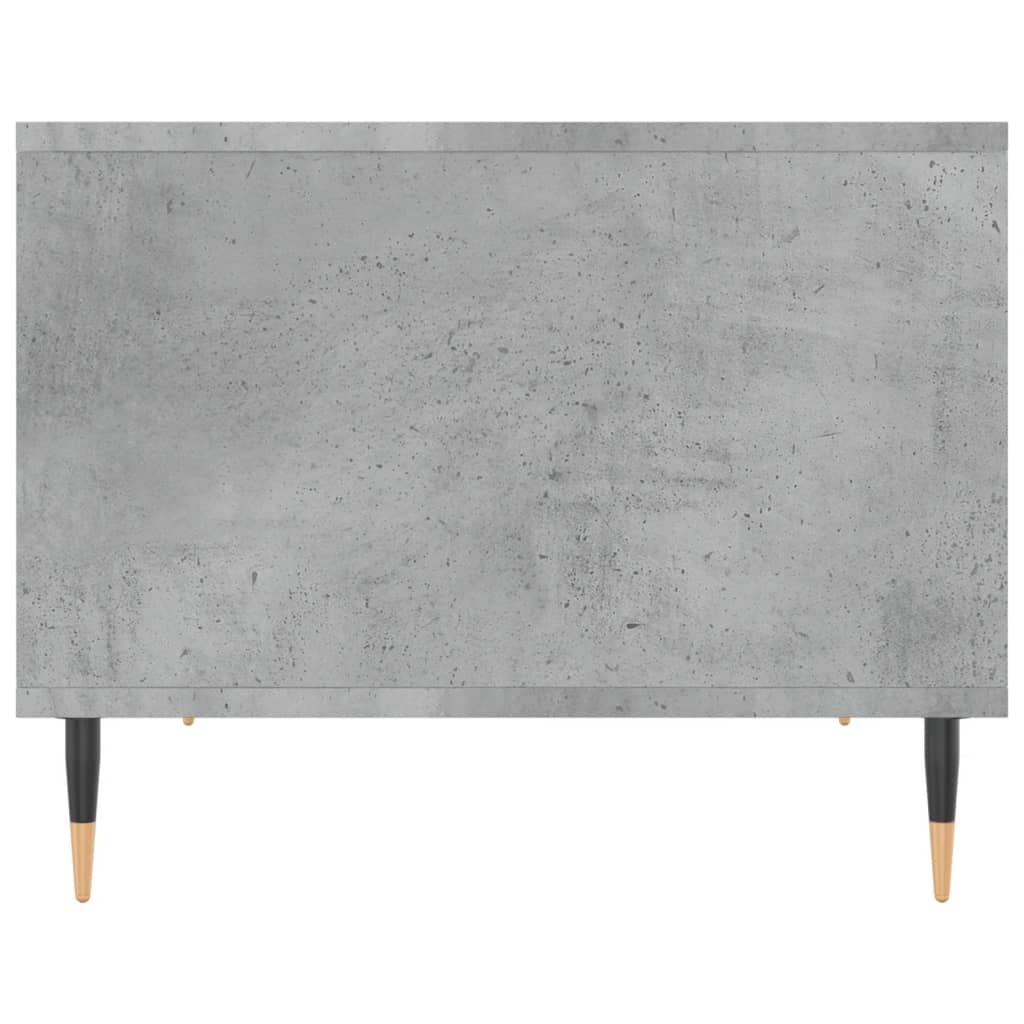 vidaXL Table basse gris béton 60x50x40 cm aggloméré