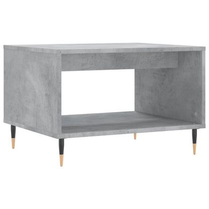 vidaXL Table basse gris béton 60x50x40 cm aggloméré
