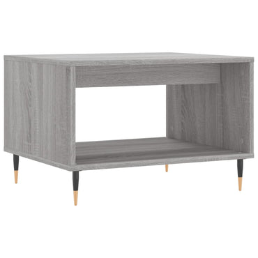 vidaXL Table basse grise Sonoma 60x50x40 cm en bois d'ingénierie