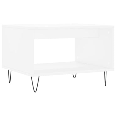 vidaXL Table basse blanche 60x50x40 cm Aggloméré