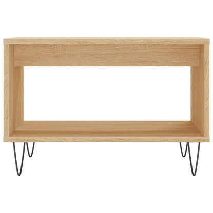 vidaXL Table basse chêne Sonoma 60x50x40 cm aggloméré