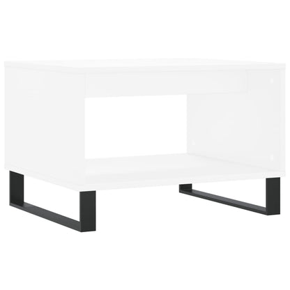 vidaXL Table basse blanche 60x50x40 cm Aggloméré