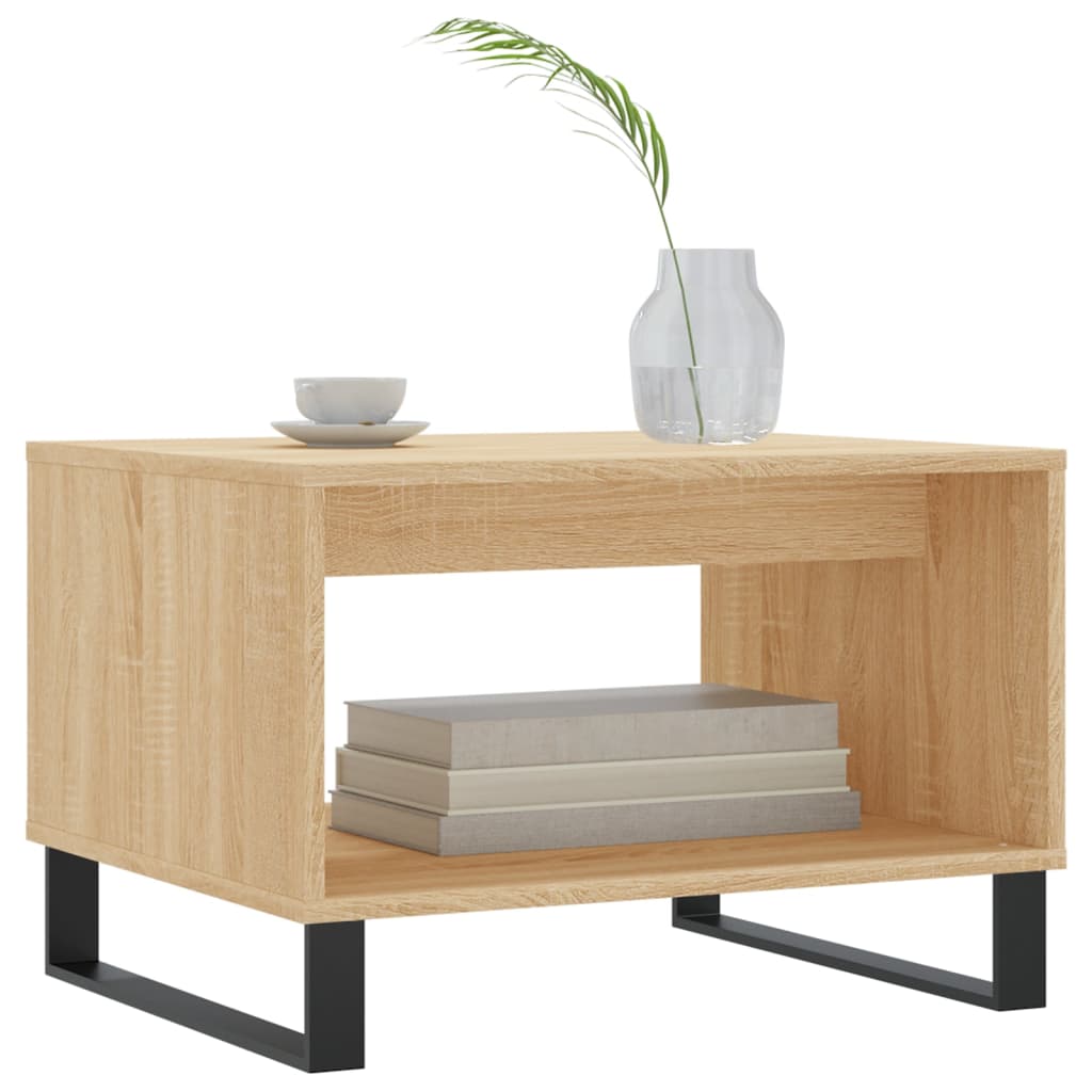 vidaXL Table basse chêne Sonoma 60x50x40 cm aggloméré