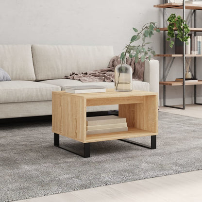 vidaXL Table basse chêne Sonoma 60x50x40 cm aggloméré