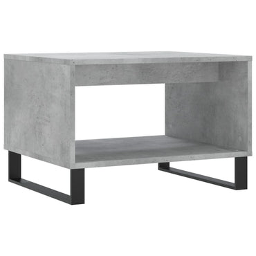 vidaXL Table basse gris béton 60x50x40 cm aggloméré