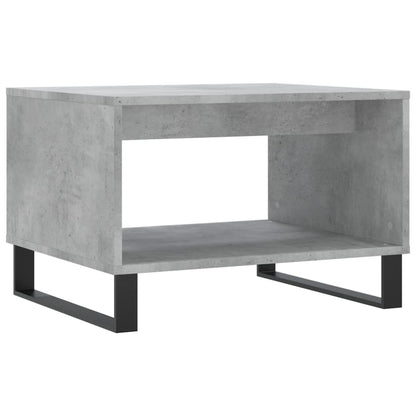 vidaXL Table basse gris béton 60x50x40 cm aggloméré
