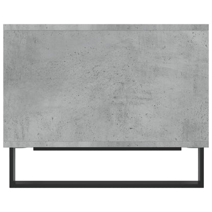 vidaXL Table basse gris béton 60x50x40 cm aggloméré