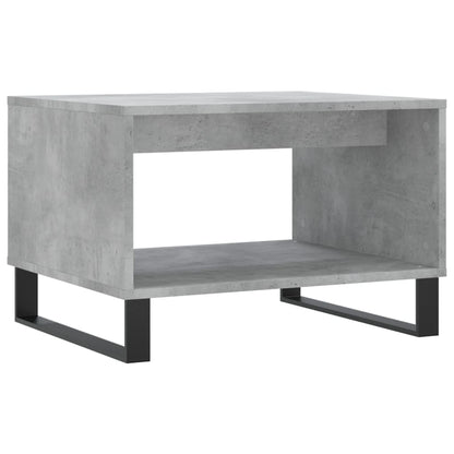 vidaXL Table basse gris béton 60x50x40 cm aggloméré