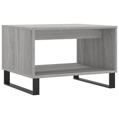 vidaXL Table basse grise Sonoma 60x50x40 cm en bois d'ingénierie