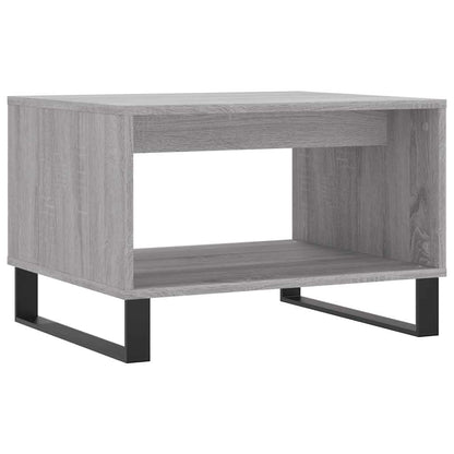 vidaXL Table basse grise Sonoma 60x50x40 cm en bois d'ingénierie