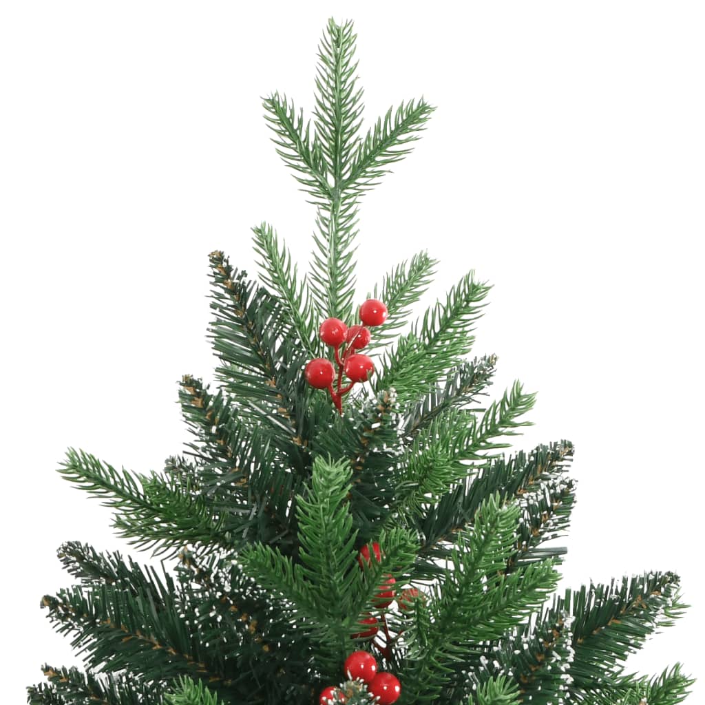 vidaXL Künstlicher Weihnachtsbaum Klappbar mit Roten Beeren 240 cm
