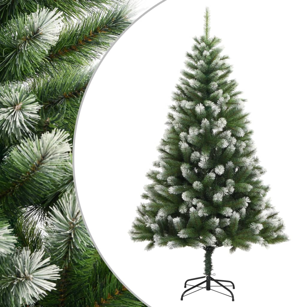 vidaXL Künstlicher Weihnachtsbaum Klappbar Beschneit 180 cm