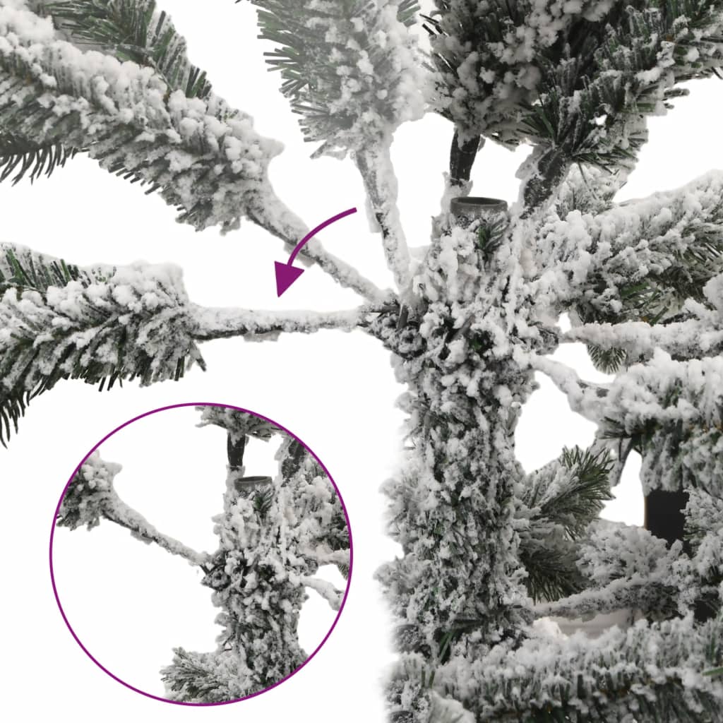 vidaXL Künstlicher Weihnachtsbaum Beschneit 210 cm