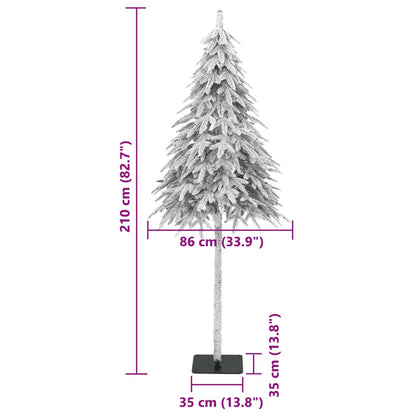 vidaXL Künstlicher Weihnachtsbaum Beschneit 210 cm