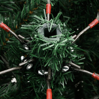 vidaXL Künstlicher Weihnachtsbaum Klappbar Beschneit 120 cm