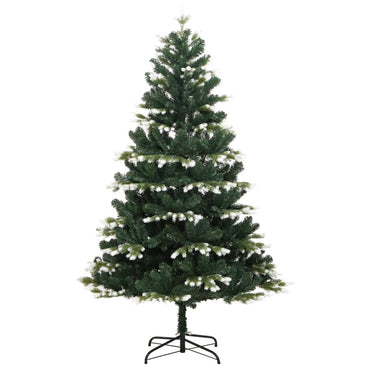vidaXL Künstlicher Weihnachtsbaum Klappbar Beschneit 210 cm