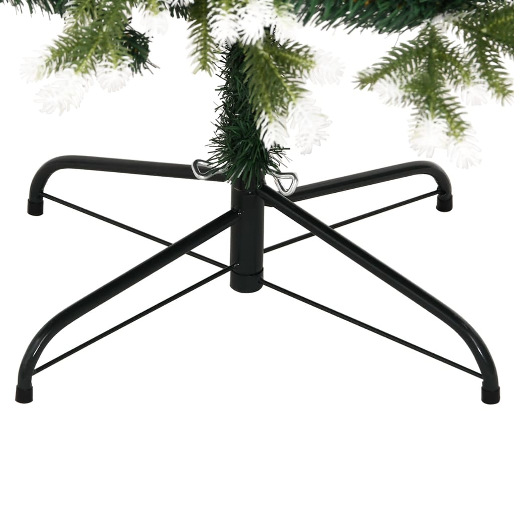 vidaXL Künstlicher Weihnachtsbaum Klappbar Beschneit 210 cm