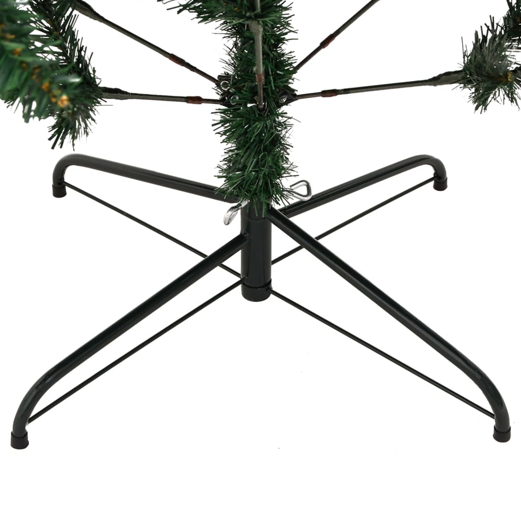 vidaXL Sapin de Noël artificiel pliable avec support 180 cm