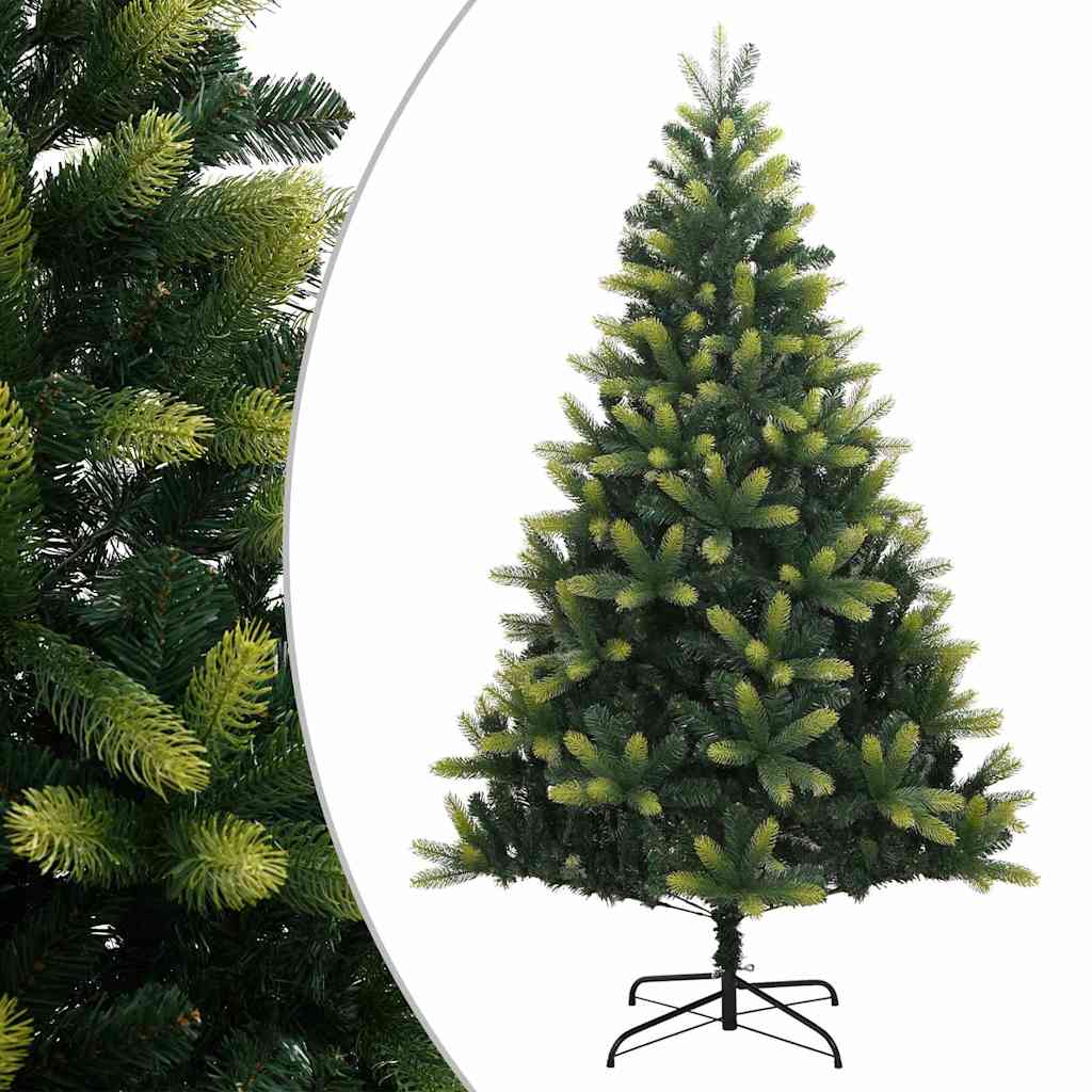 vidaXL Sapin de Noël artificiel pliable avec support 210 cm