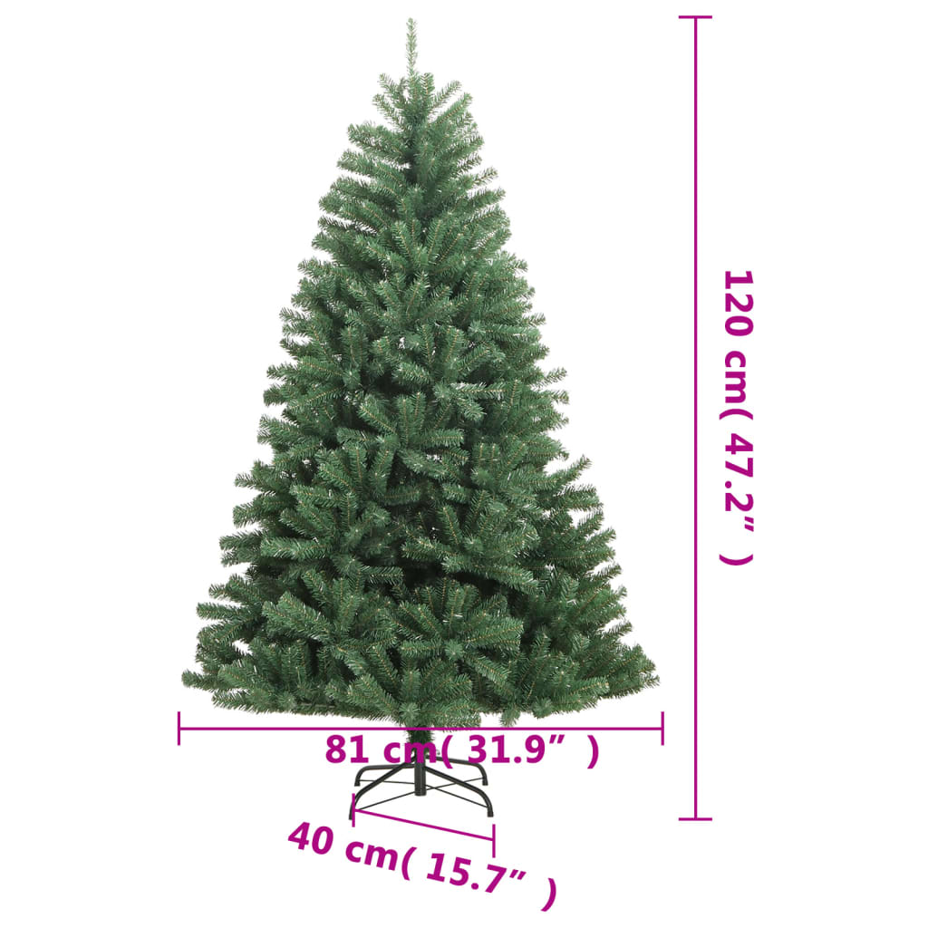 vidaXL Künstlicher Weihnachtsbaum Klappbar mit Ständer Grün 120 cm