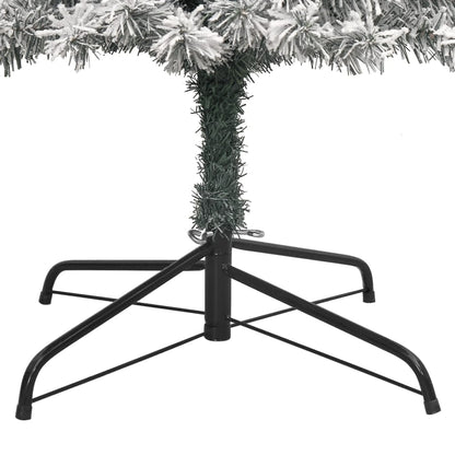 vidaXL Weihnachtsbaum Schlank mit Ständer Beschneit 270 cm PVC