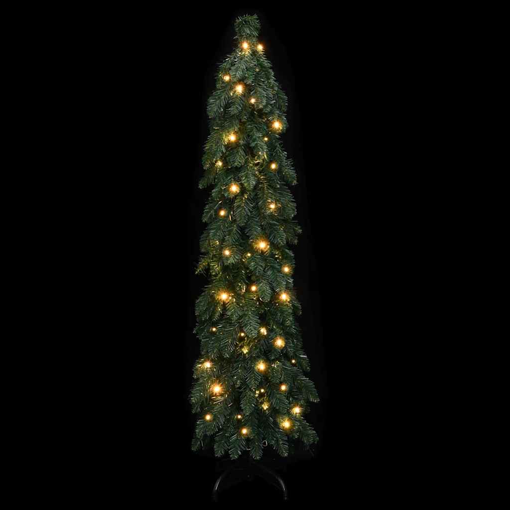 vidaXL Sapin de Noël artificiel avec éclairage 60 LED 120 cm