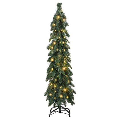 vidaXL Sapin de Noël artificiel avec éclairage 60 LED 120 cm