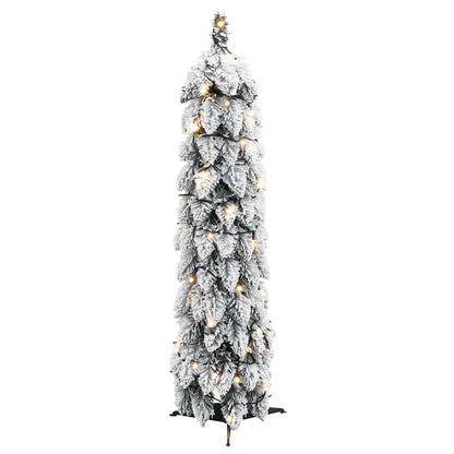 vidaXL Künstlicher Weihnachtsbaum Beleuchtung & Schnee 30 LEDs 60 cm