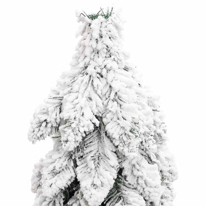 vidaXL Künstlicher Weihnachtsbaum Beleuchtung & Schnee 60 LEDs 120 cm