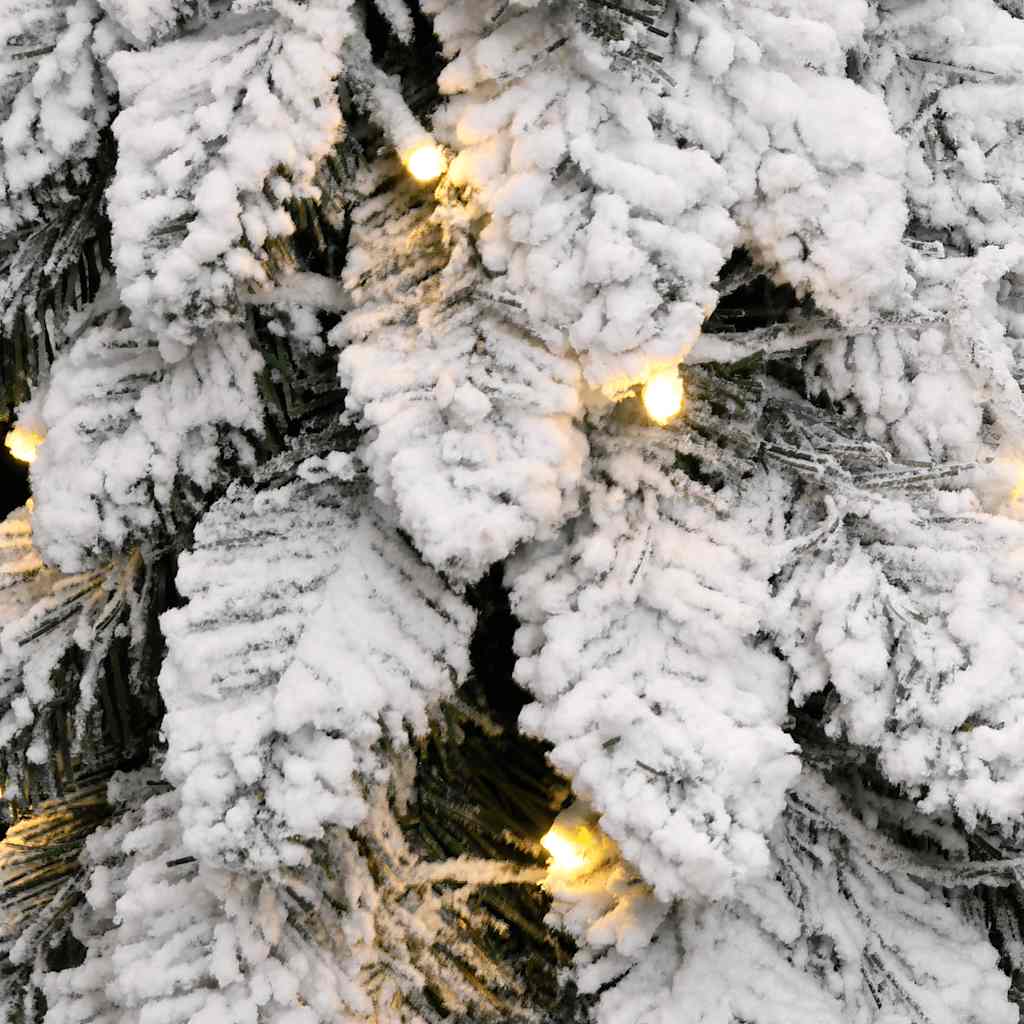 vidaXL Künstlicher Weihnachtsbaum Beleuchtung & Schnee 60 LEDs 120 cm