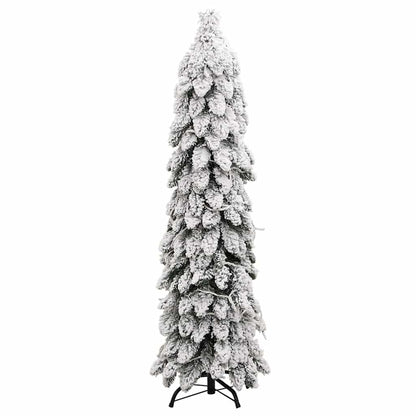 vidaXL Künstlicher Weihnachtsbaum Beleuchtung & Schnee 80 LEDs 150 cm