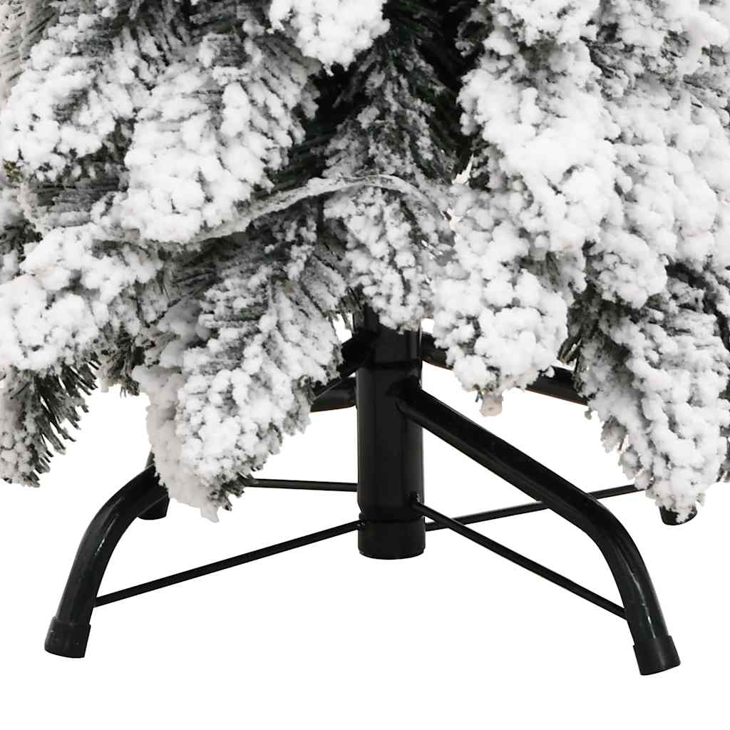 vidaXL Künstlicher Weihnachtsbaum Beleuchtung & Schnee 80 LEDs 150 cm