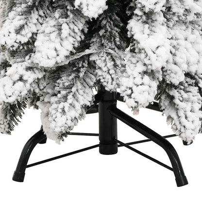 vidaXL Künstlicher Weihnachtsbaum Beleuchtung & Schnee 80 LEDs 150 cm