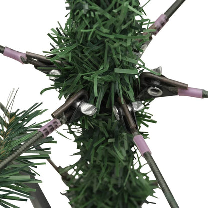 vidaXL Künstlicher Weihnachtsbaum Klappbar mit Zapfen 120 cm