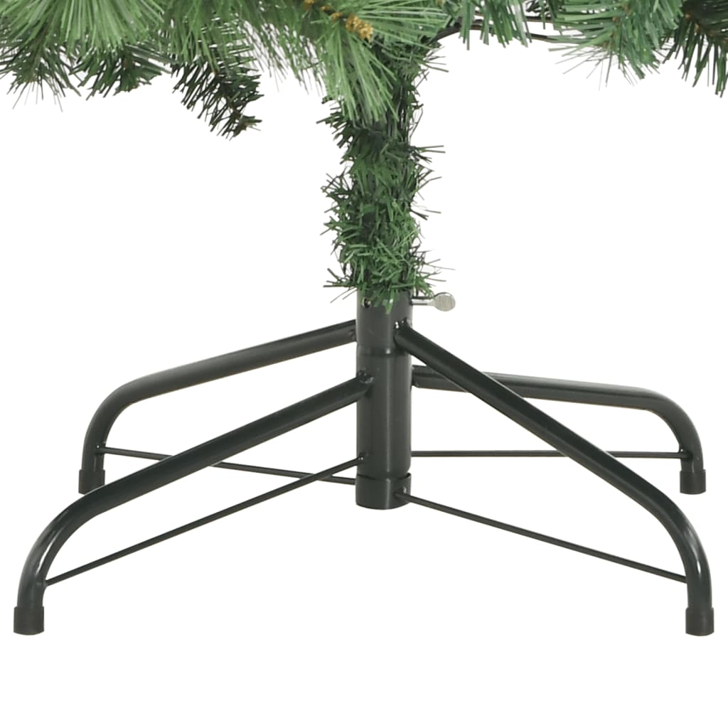 vidaXL Künstlicher Weihnachtsbaum Klappbar mit Zapfen & Beeren 210 cm