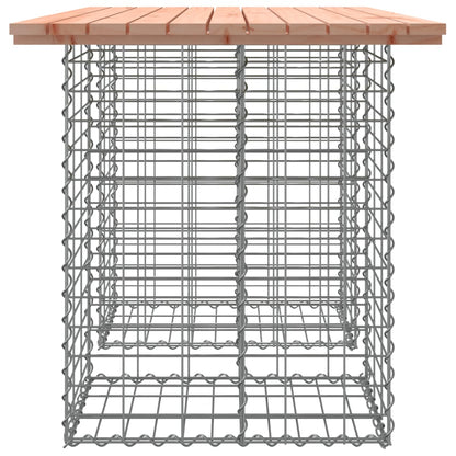 vidaXL Gartentisch aus Gabionen 100x70x72 cm Massivholz Douglasie