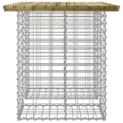 vidaXL Gartentisch aus Gabionen 100x70x72 cm Kiefernholz Imprägniert