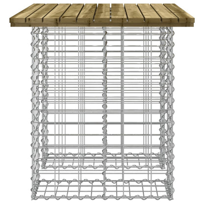 vidaXL Gartentisch aus Gabionen 100x70x72 cm Kiefernholz Imprägniert