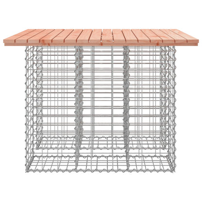 vidaXL Gartentisch aus Gabionen 100x102x72 cm Massivholz Douglasie