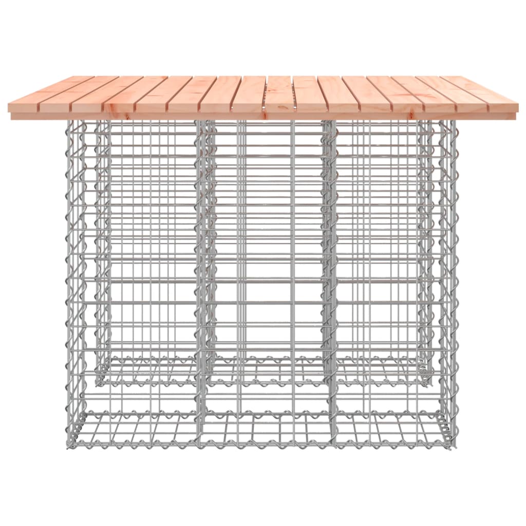 vidaXL Table de jardin en gabion 100x102x72 cm Bois massif douglas