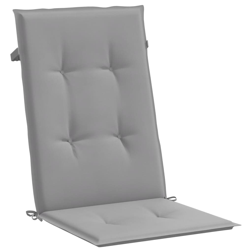 vidaXL Chaises de jardin avec coussins 2 pcs Bois de teck massif