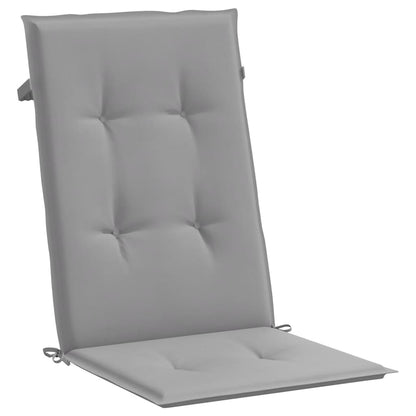 vidaXL Chaises de jardin avec coussins 2 pcs Bois de teck massif