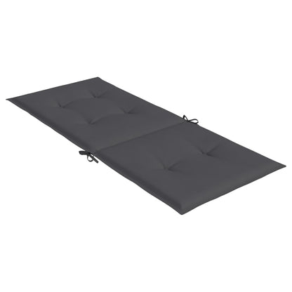 vidaXL Chaises de jardin avec coussins 4 pcs Bois de teck massif