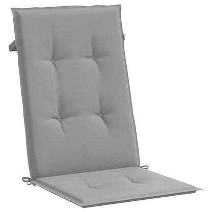 vidaXL Chaises de jardin avec coussins 4 pcs Bois de teck massif