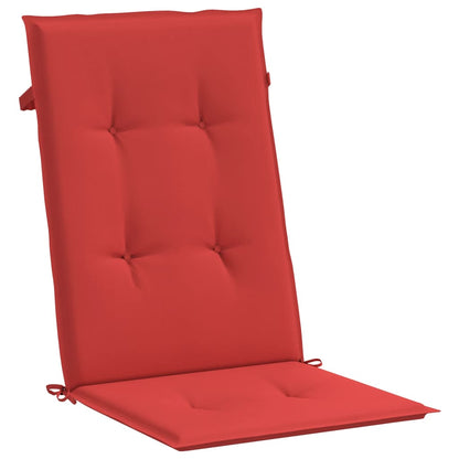 vidaXL Chaises de jardin avec coussins 4 pcs Bois de teck massif