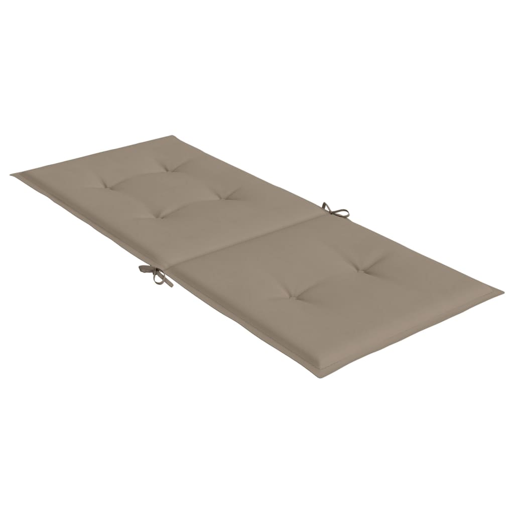 vidaXL Chaises de jardin avec coussins 4 pcs Bois de teck massif