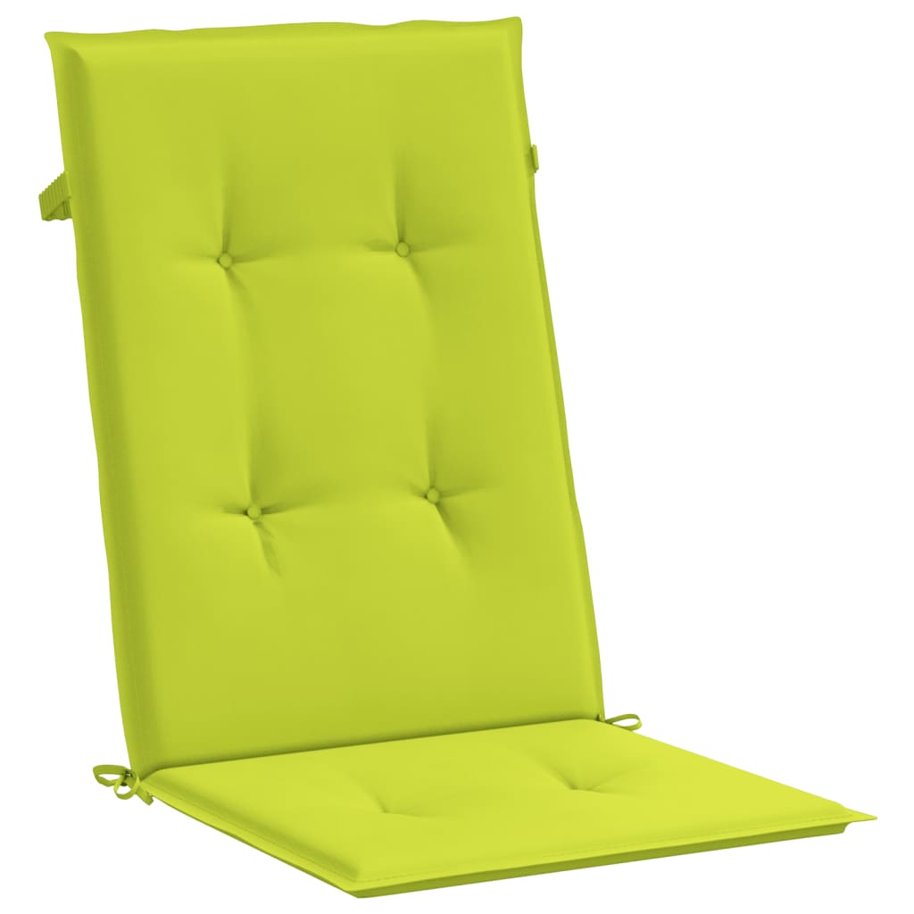 vidaXL Chaises de jardin avec coussins 4 pcs Bois de teck massif