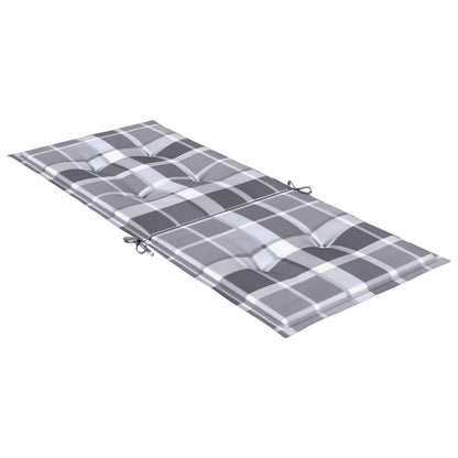vidaXL Chaises de jardin avec coussins 4 pcs Bois de teck massif