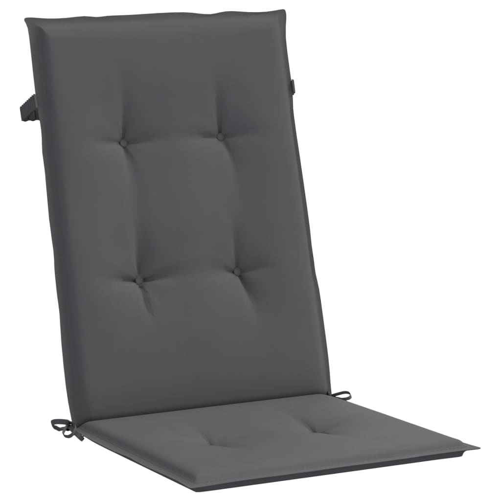 vidaXL Chaises de jardin avec coussins 6 pcs. Bois de teck massif