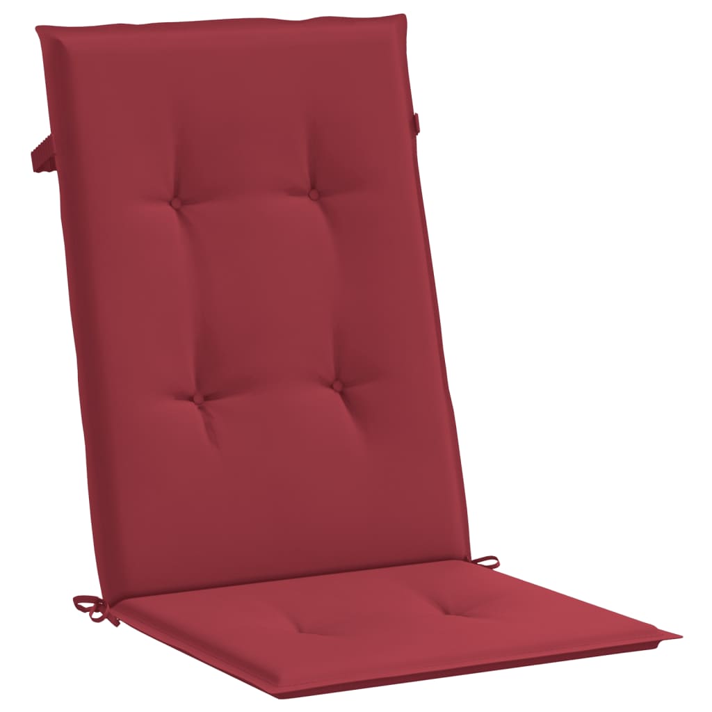 vidaXL Chaises de jardin avec coussins 6 pcs. Bois de teck massif